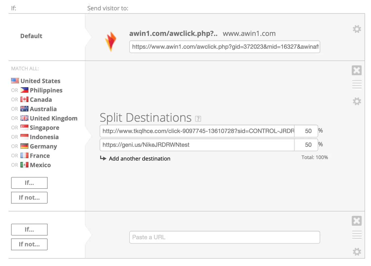 A/B testing your affiliate links